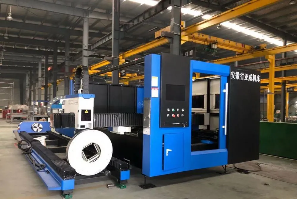 AHYW Yawei 3kw fiber laser tube  cutting machine 3015