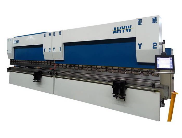 AHYW Yawei 4 axis 300T CNC Tandem press brake 8m metal bending