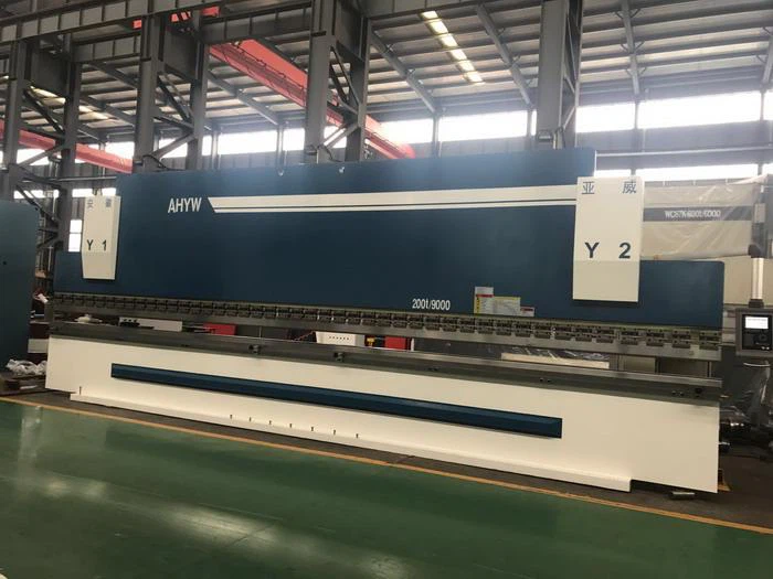 China AHYW Yawei 9m large CNC Press brake 4 axis manufacture supplier