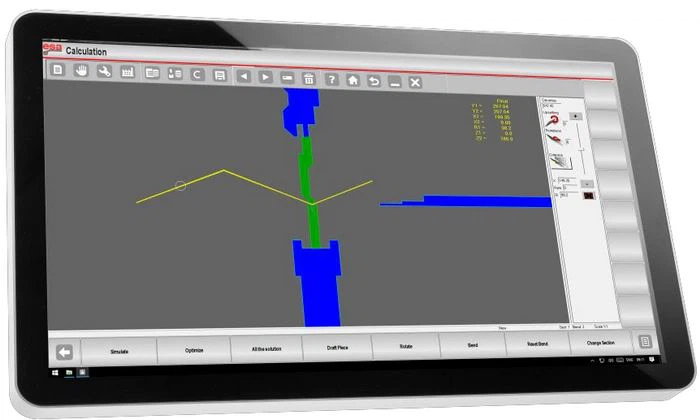 ESA S675 Italy made 200t4m 400t4m cnc synchro press brake 8 axis 3D full touch screen controller